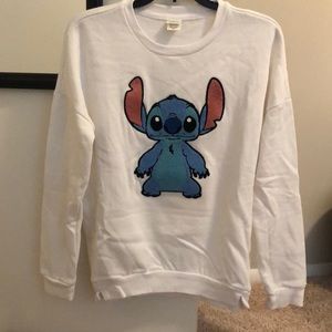 Disney stitch crew neck sweatshirt